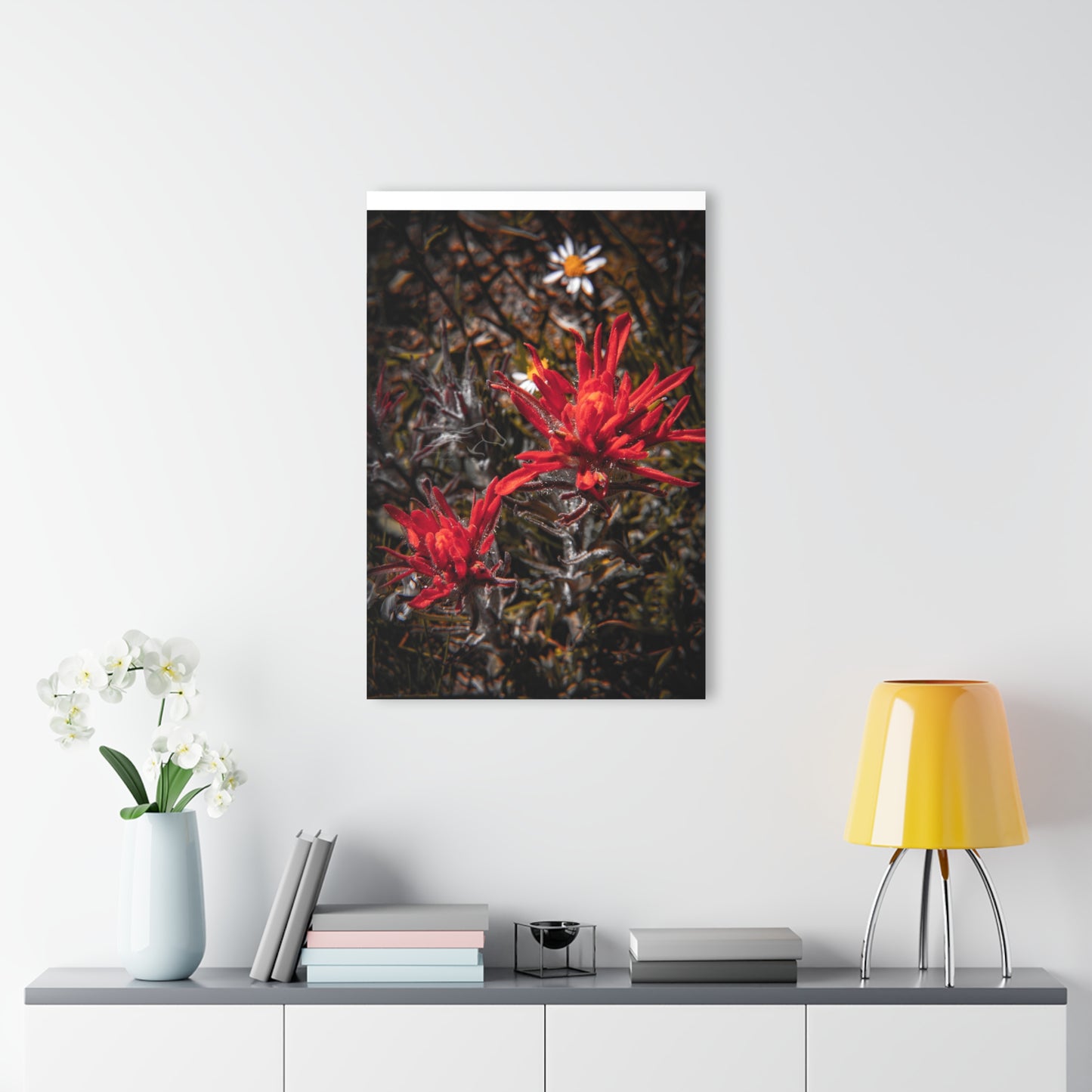 Black and Red Indian Paint Brush Acrylic