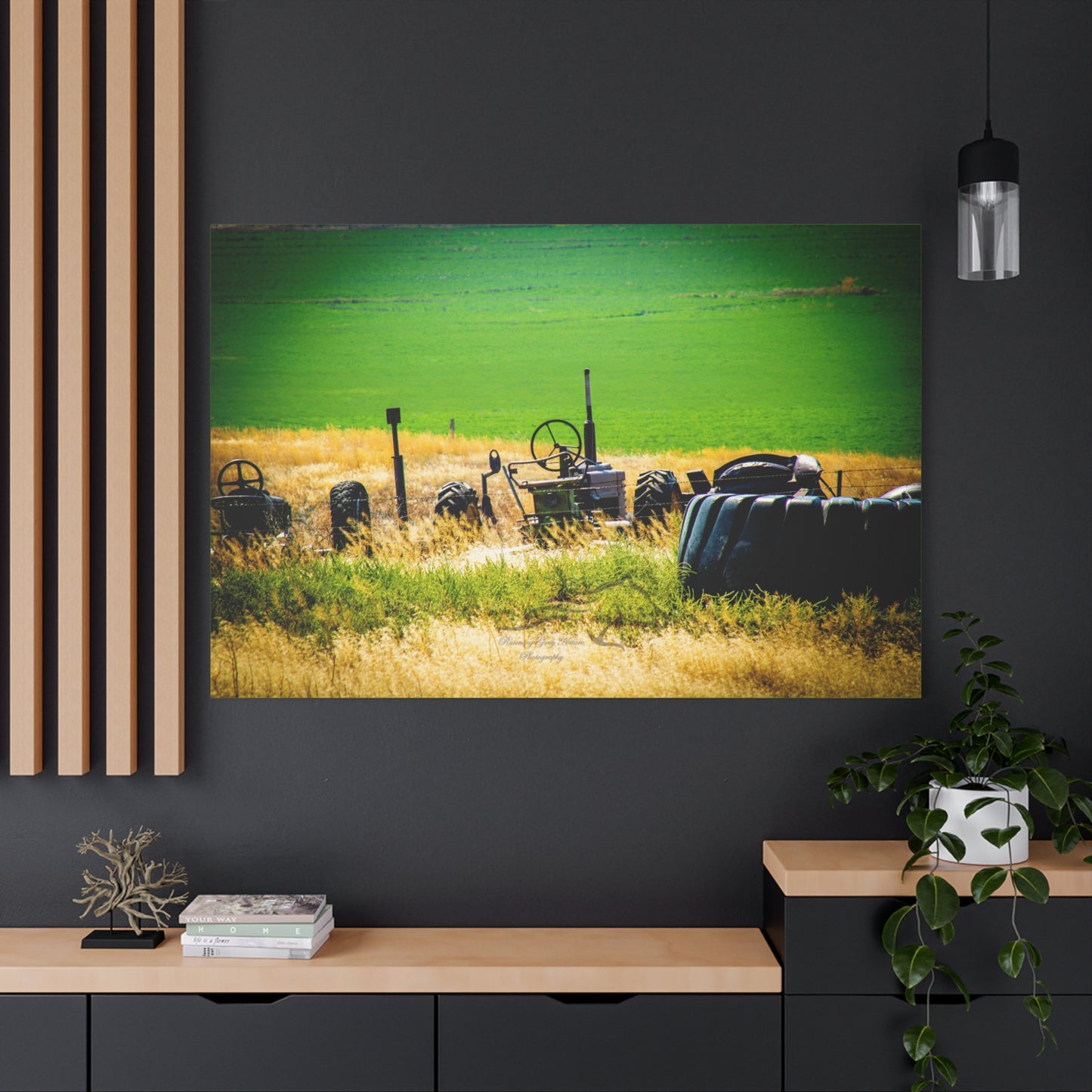 Rustic Tractor Canvas