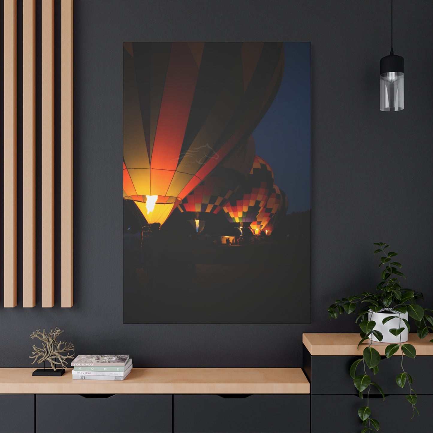 Vibrant Hot Air Balloon Canvas