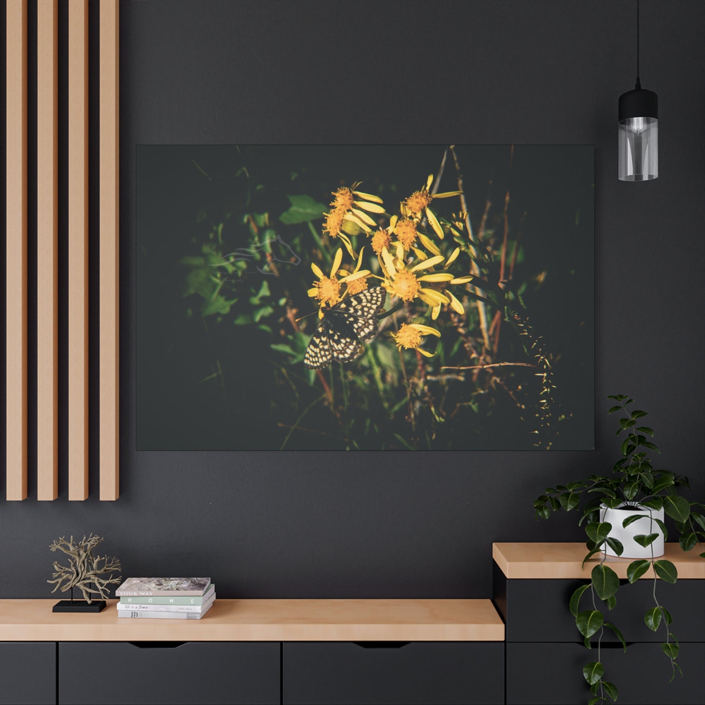 Checkerspot Butterfly Canvas