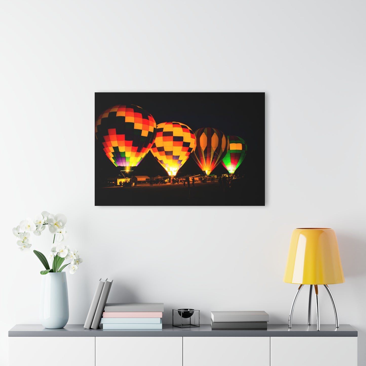 Four Colorful Hot Air Balloons Acrylic