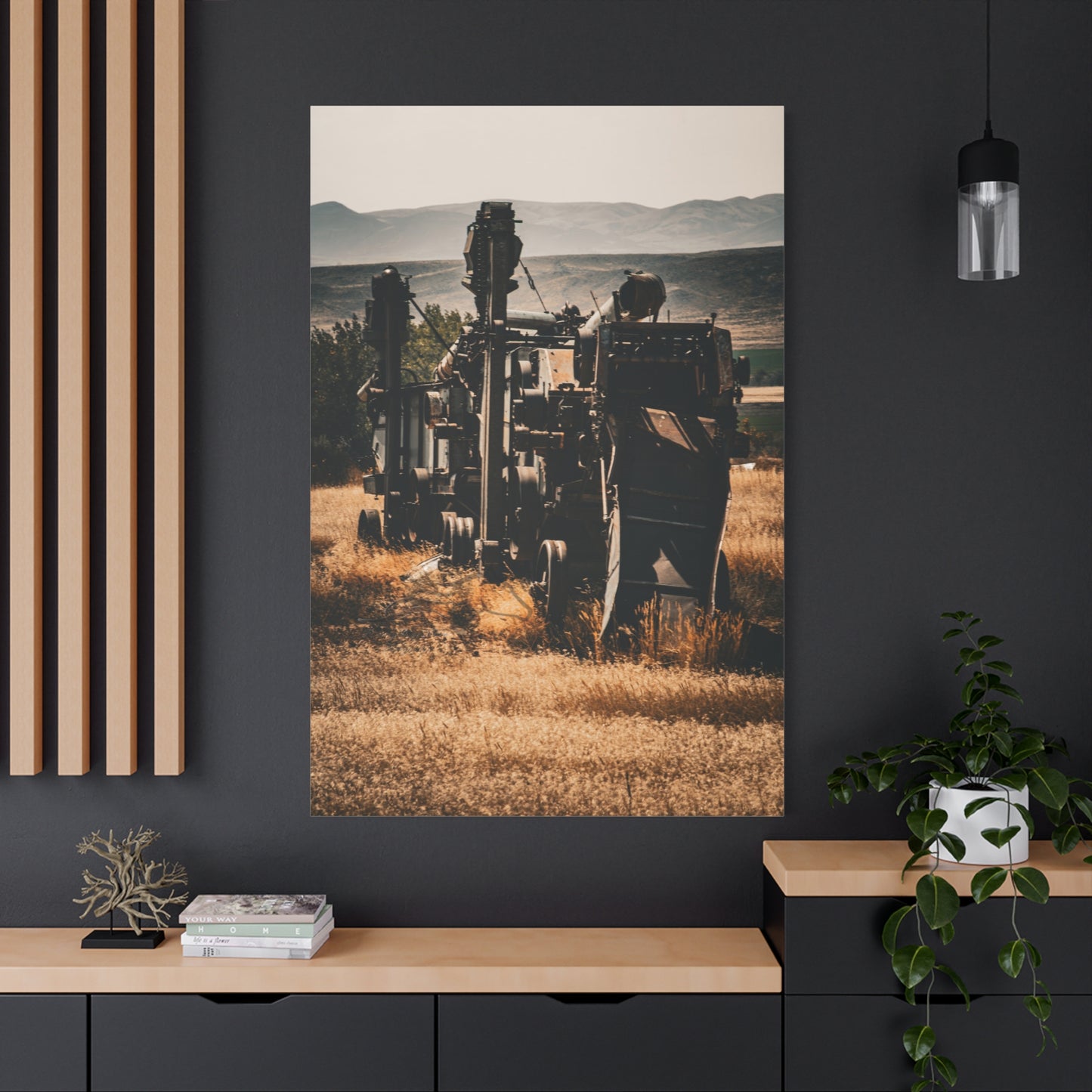Rustic Farm Equipment Canvas