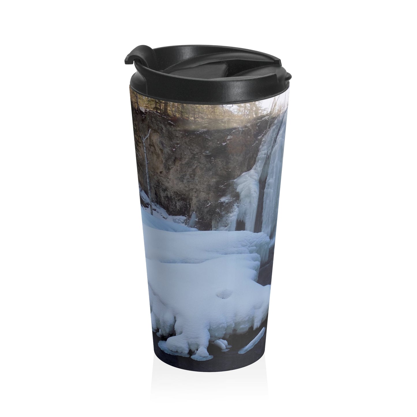 Frozen Spearfish Canyon Stainless Steel Travel Mug