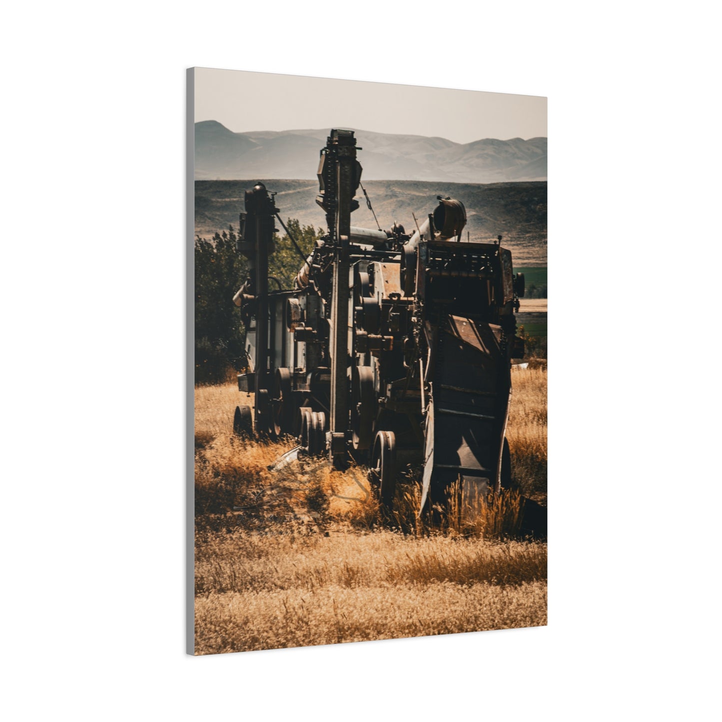 Rustic Farm Equipment Canvas