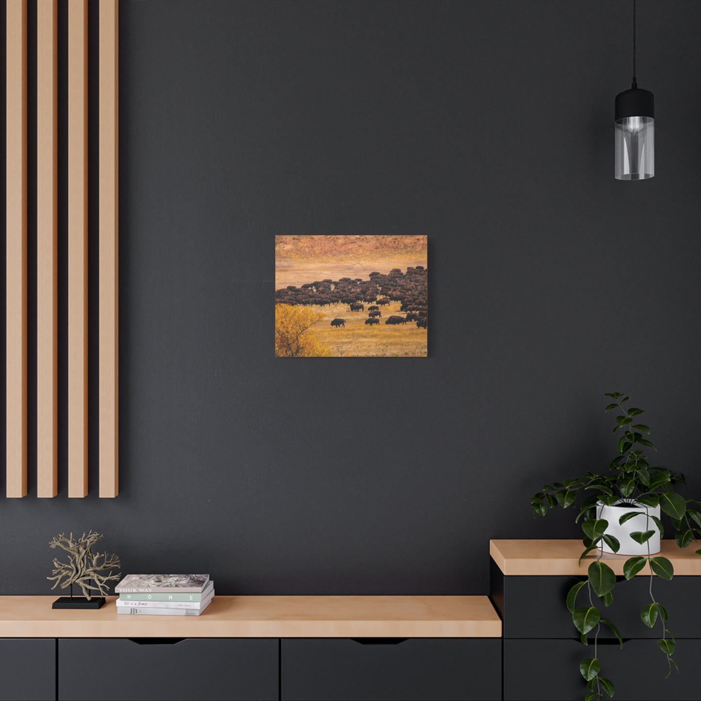 Buffalo all Gathered Canvas