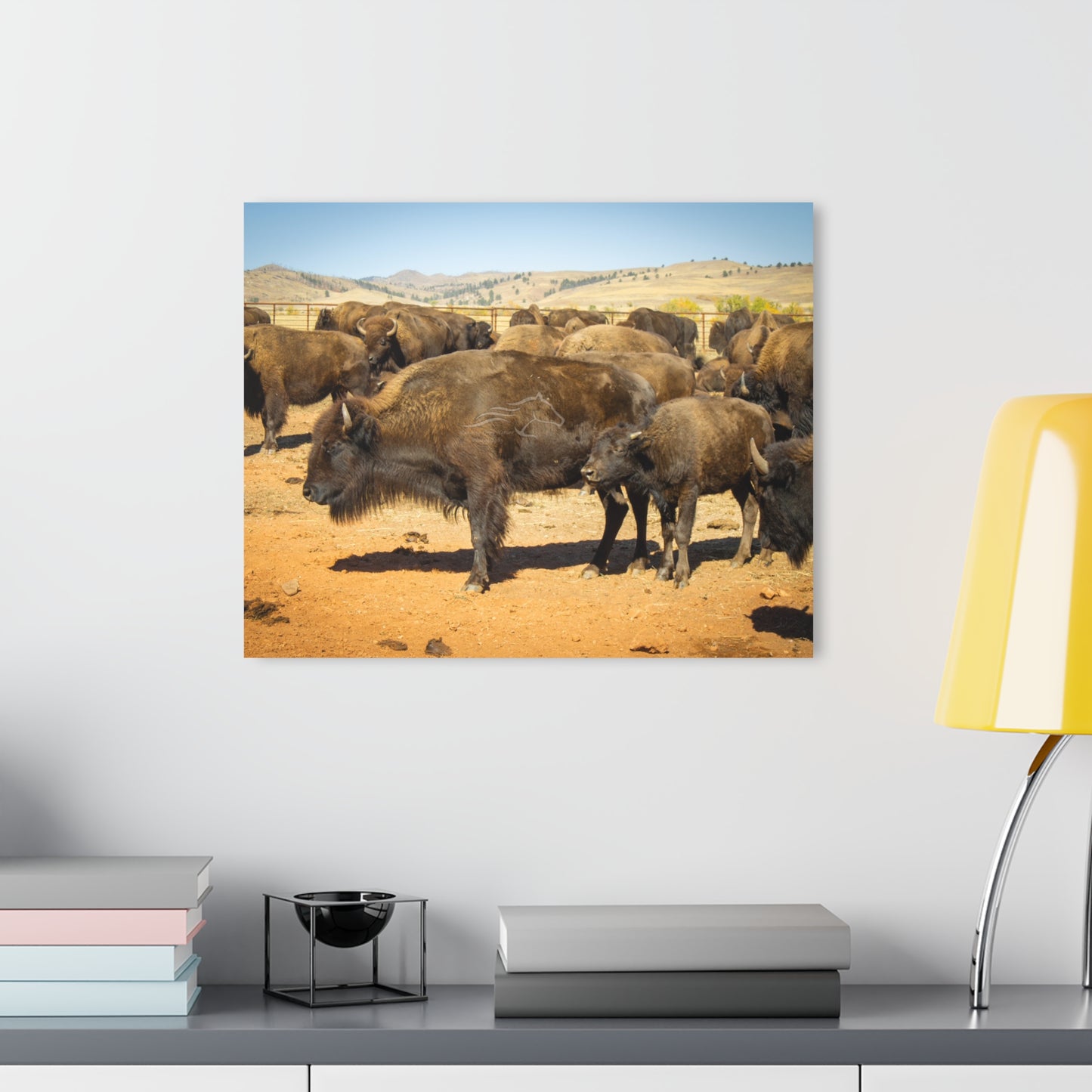 Momma and Baby Buffalo Acrylic