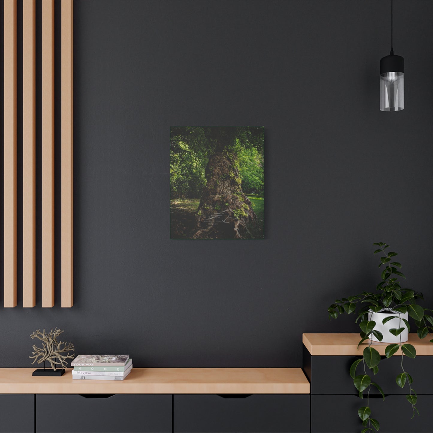 Natural Green Tree Canvas
