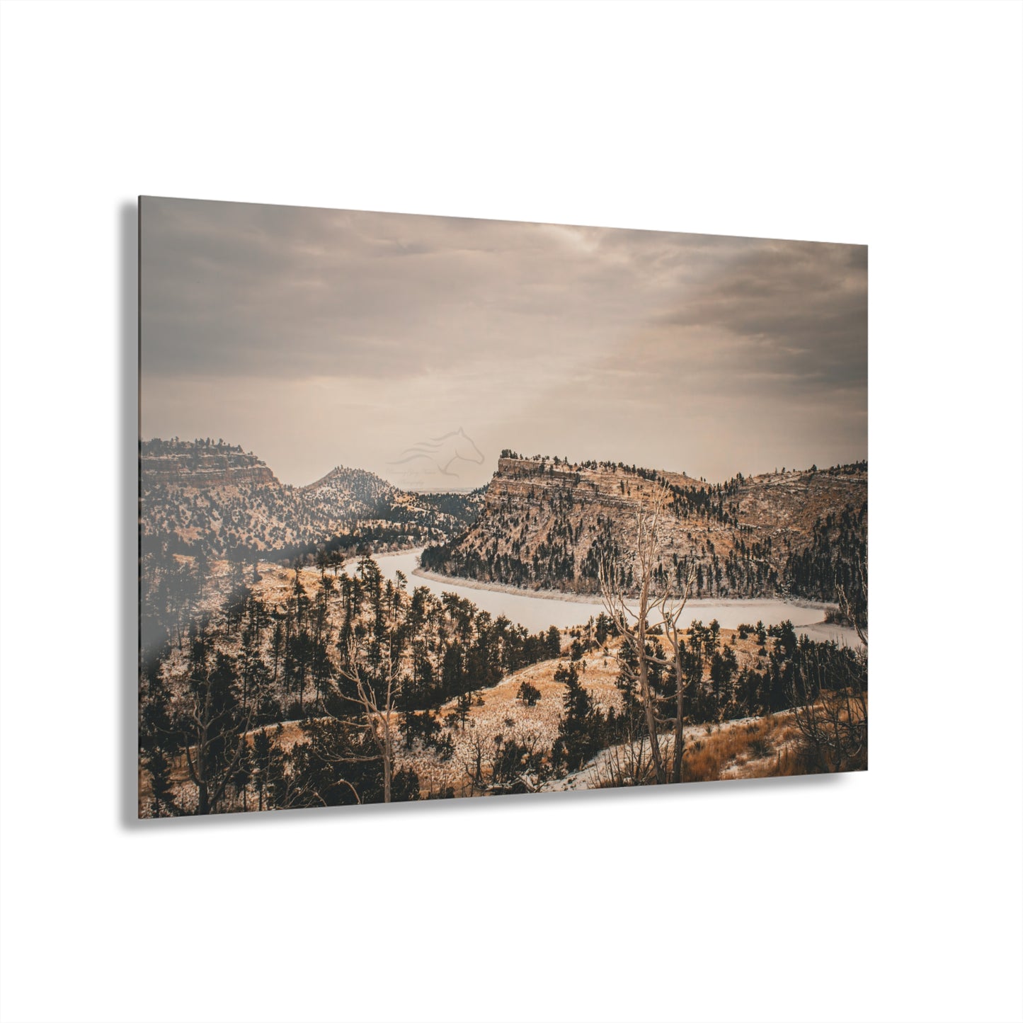 Rustic Mountain Landscape Acrylic