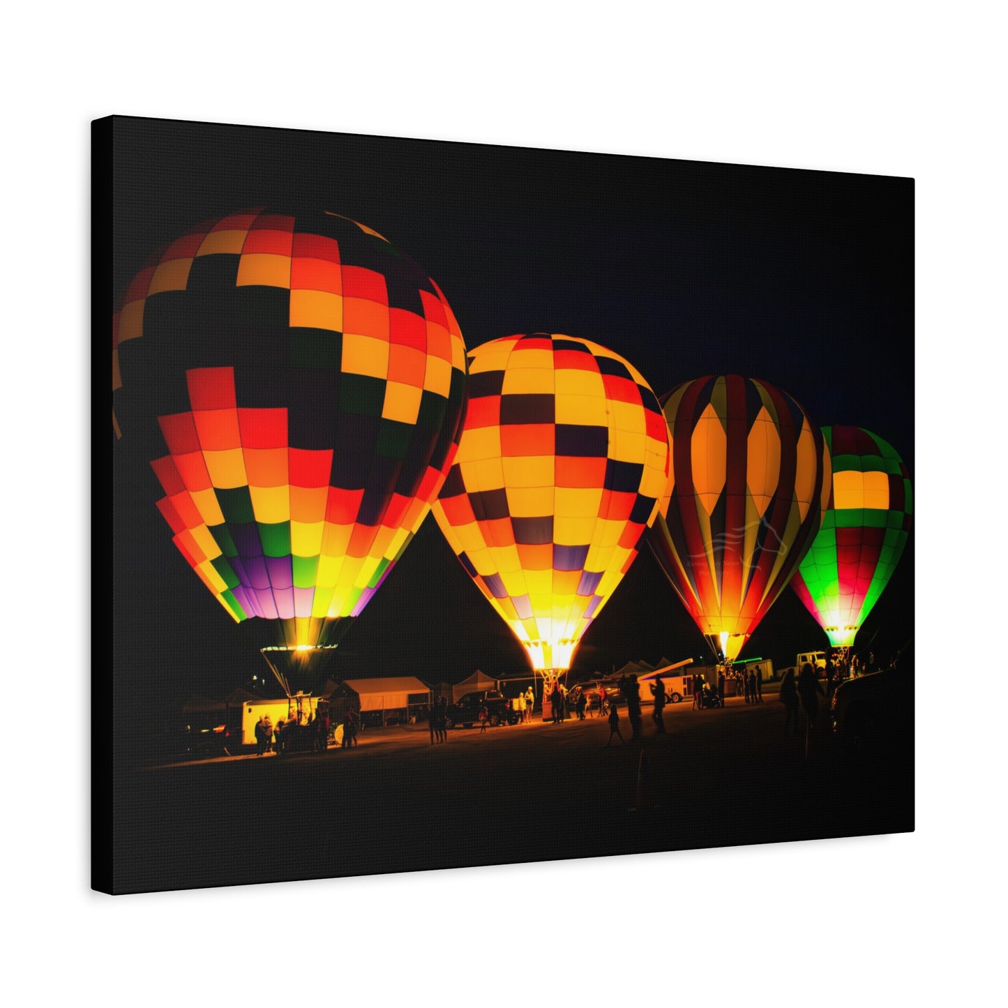 Four Colorful Hot Air Balloon Canvas