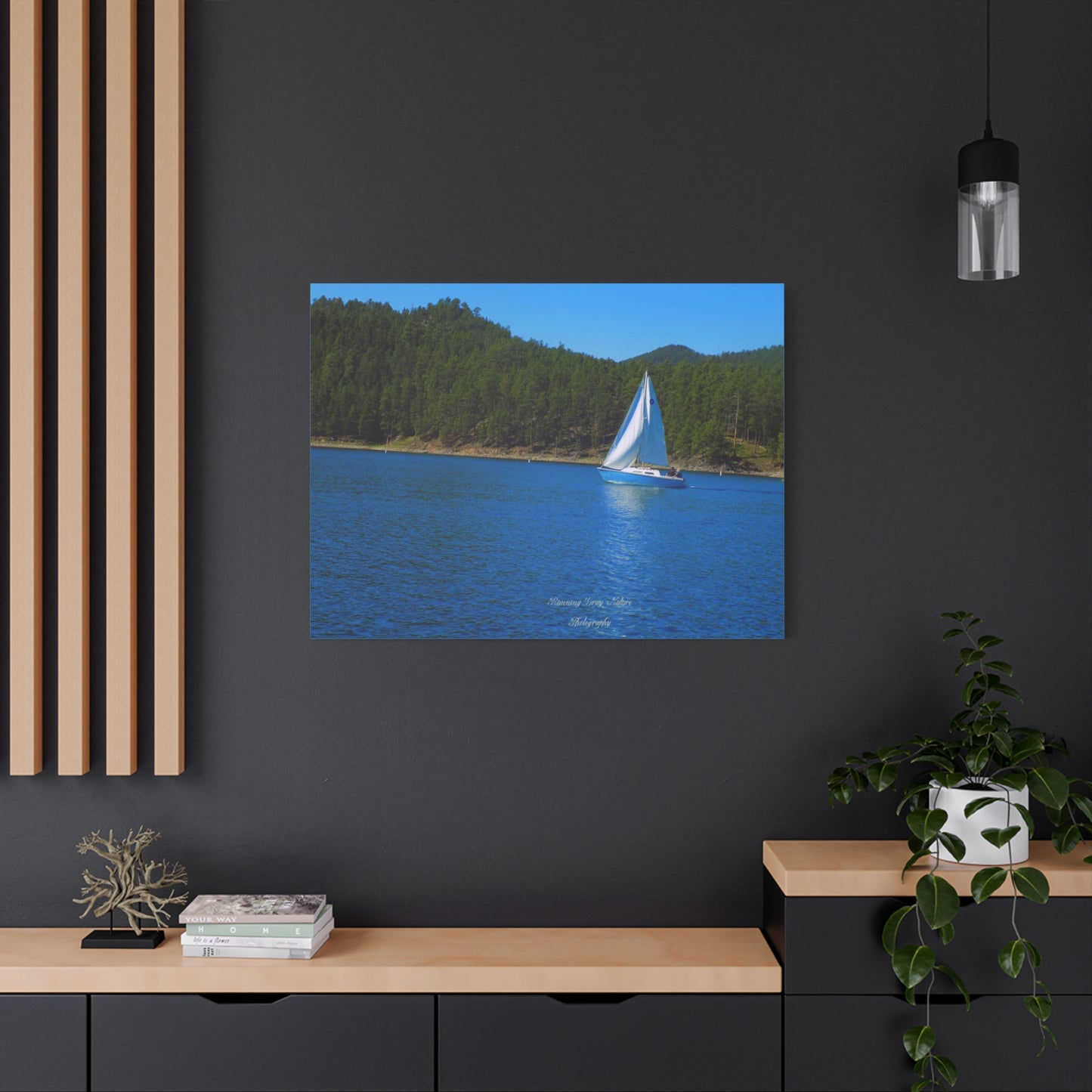 Sailboat Matte Canvas, Stretched, 1.25"