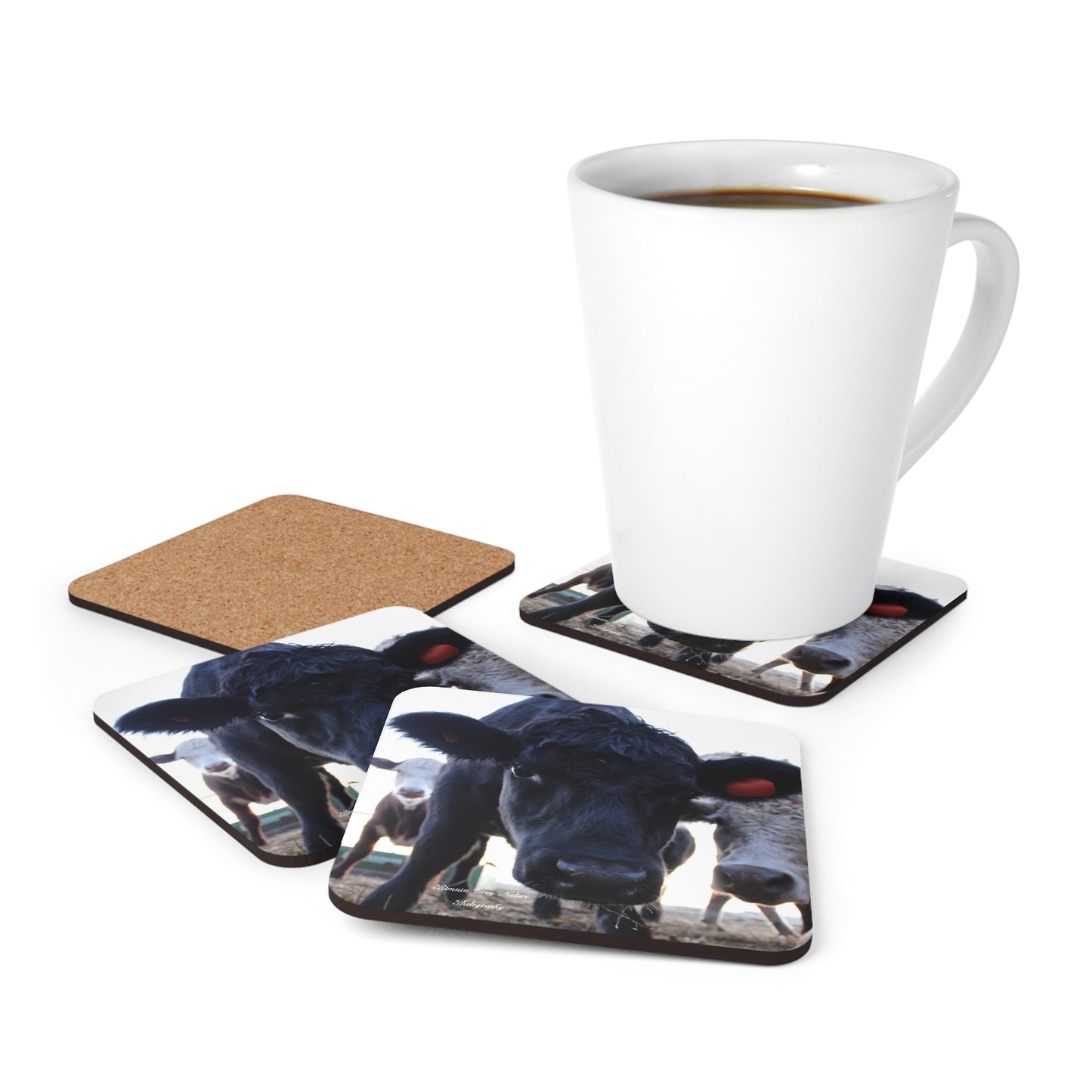 Hello There Corkwood Coaster Set