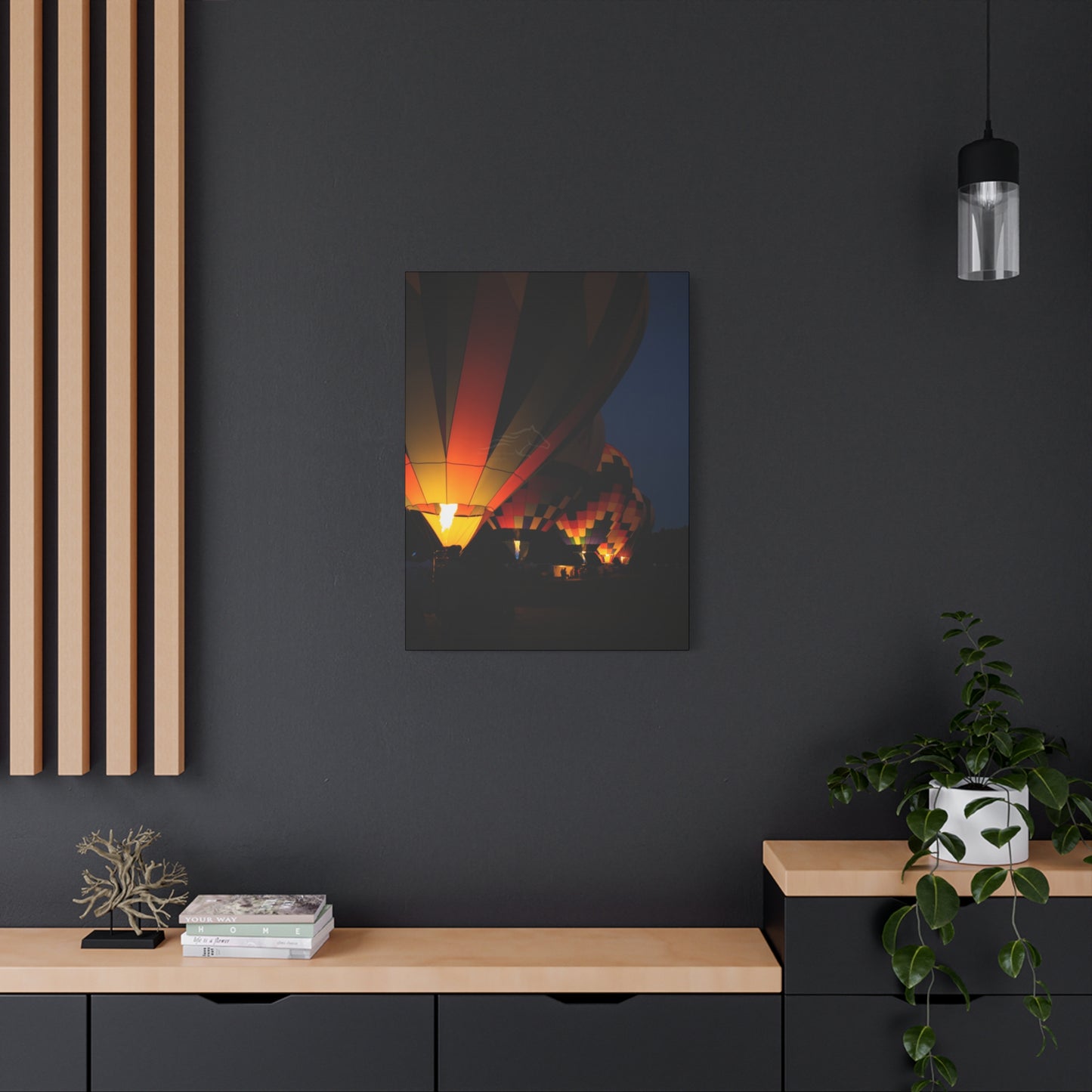Vibrant Hot Air Balloon Canvas