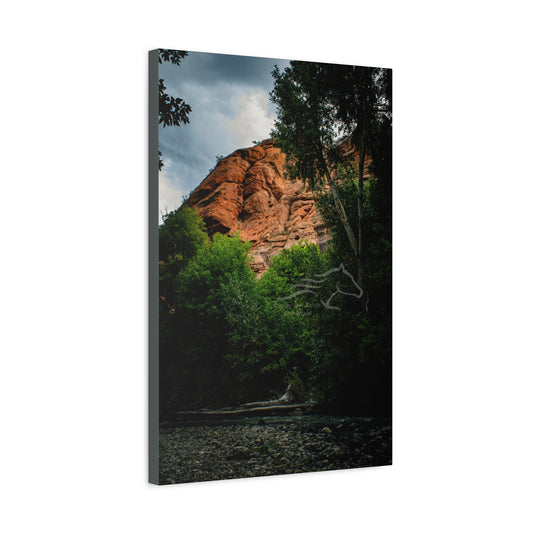 Red Rock Near Ayres Natural Bridge Canvas
