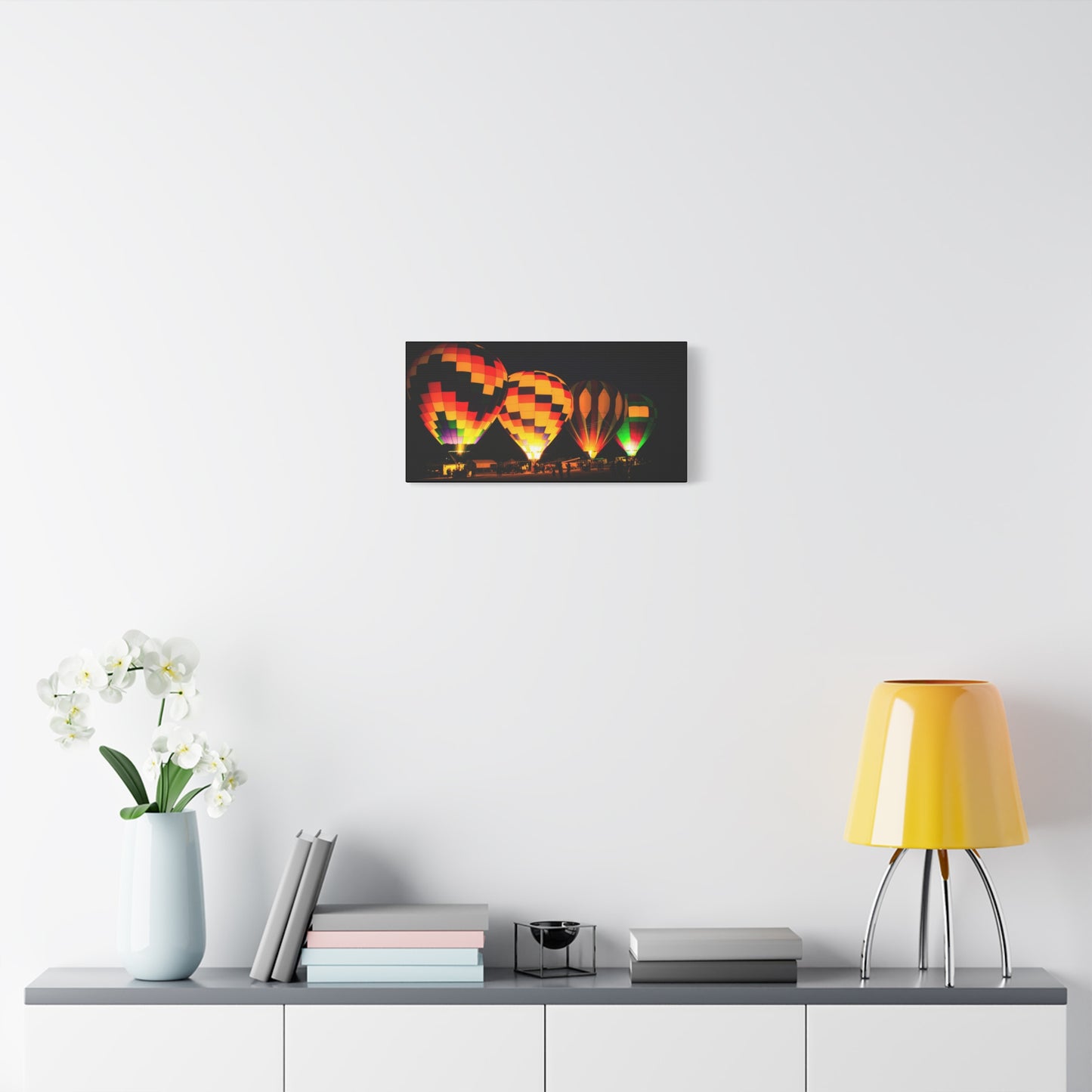 Four Colorful Hot Air Balloon Canvas
