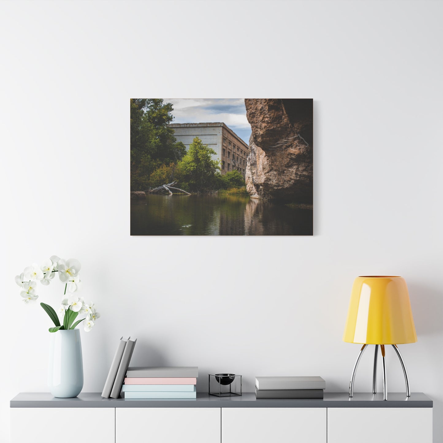 Rustic Ayres Natural Bridge Building Canvas