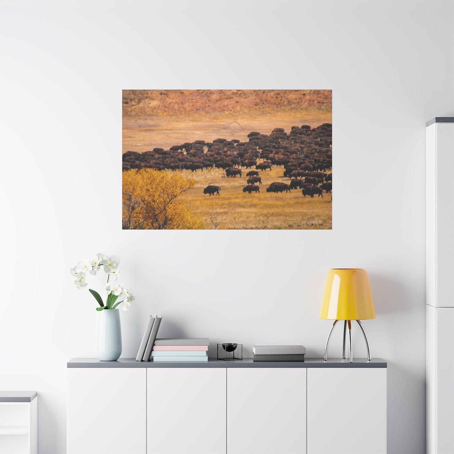 Buffalo all Gathered Canvas