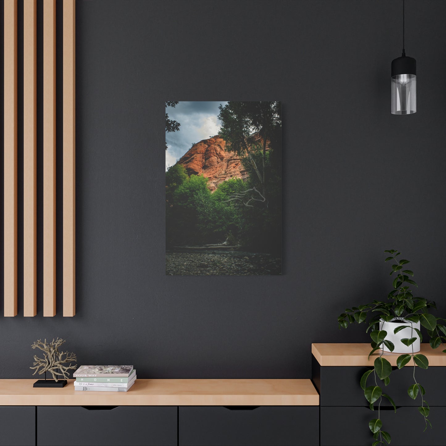 Red Rock Near Ayres Natural Bridge Canvas