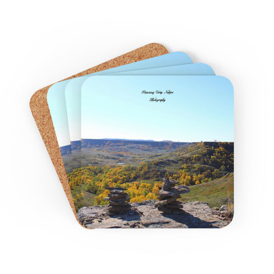 Rock Pile Corkwood Coaster Set