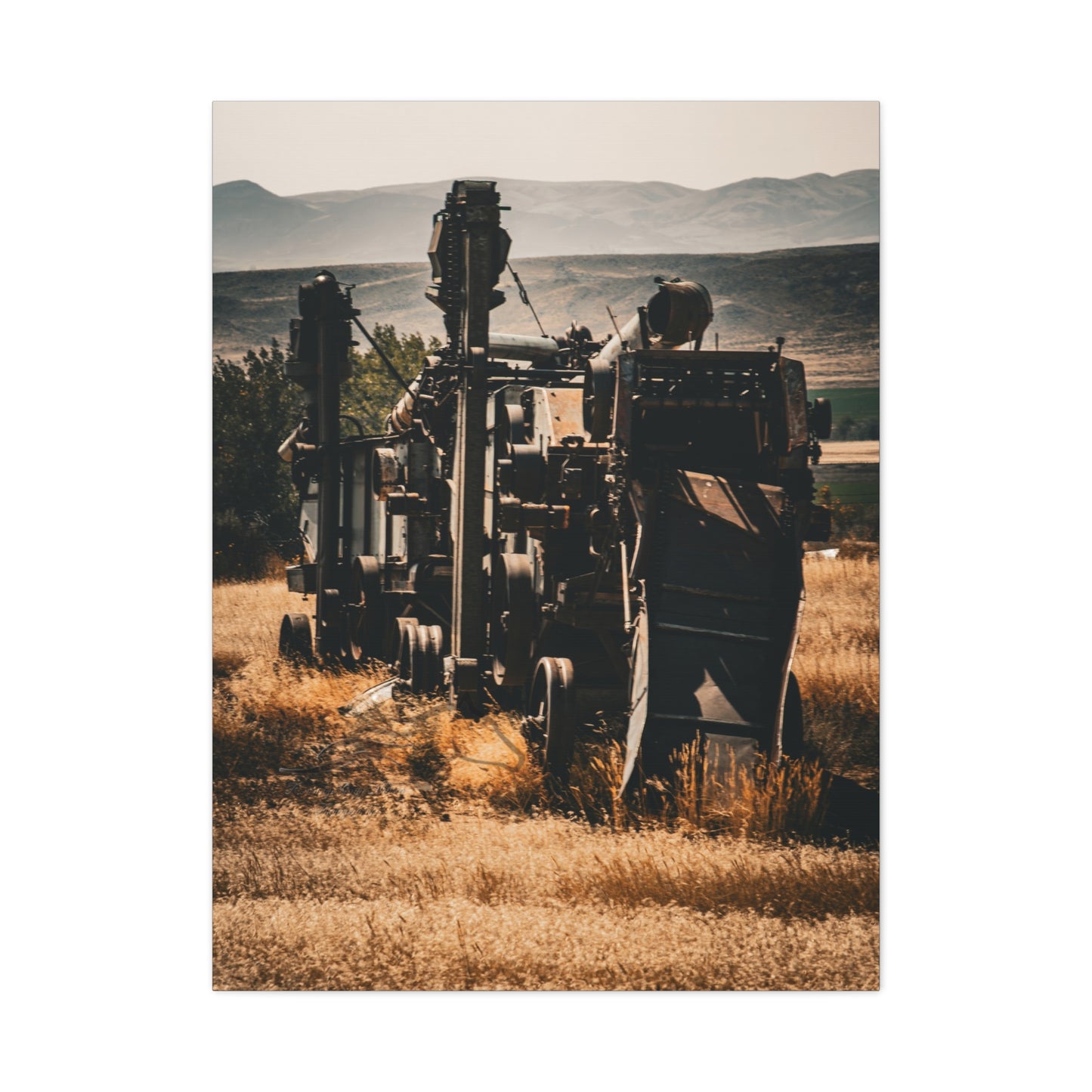 Rustic Farm Equipment Canvas