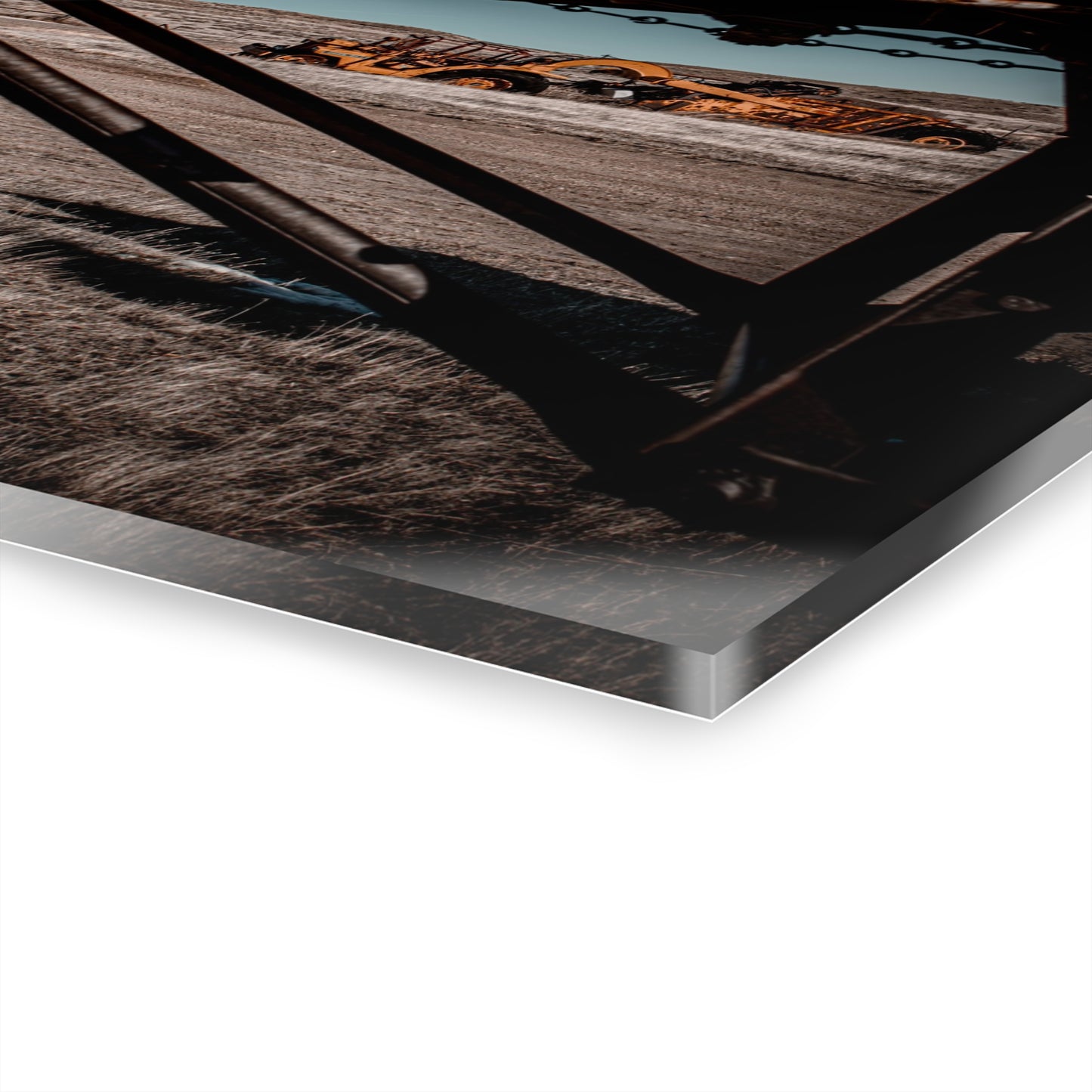 Rustic Yellow John Deer Acrylic