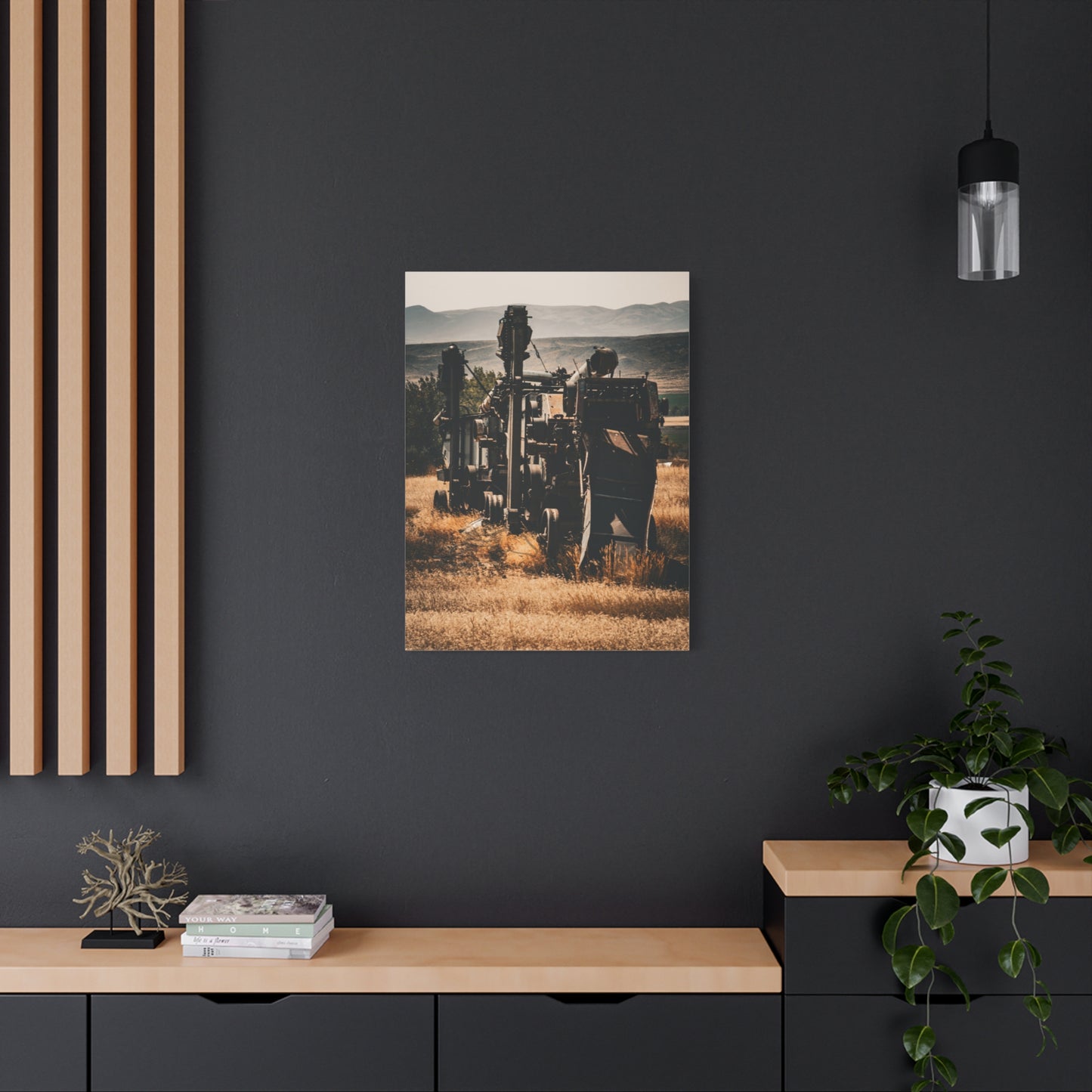 Rustic Farm Equipment Canvas