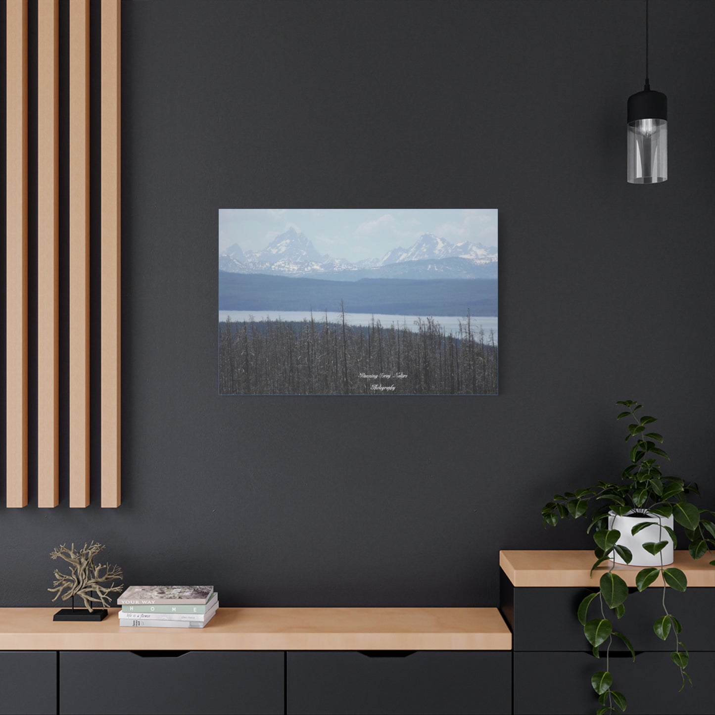 Teton Range Matte Canvas, Stretched, 1.25"