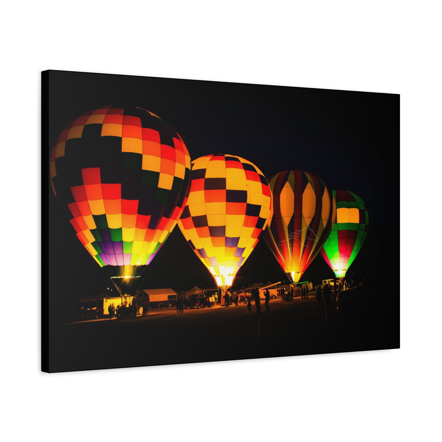 Four Colorful Hot Air Balloon Canvas