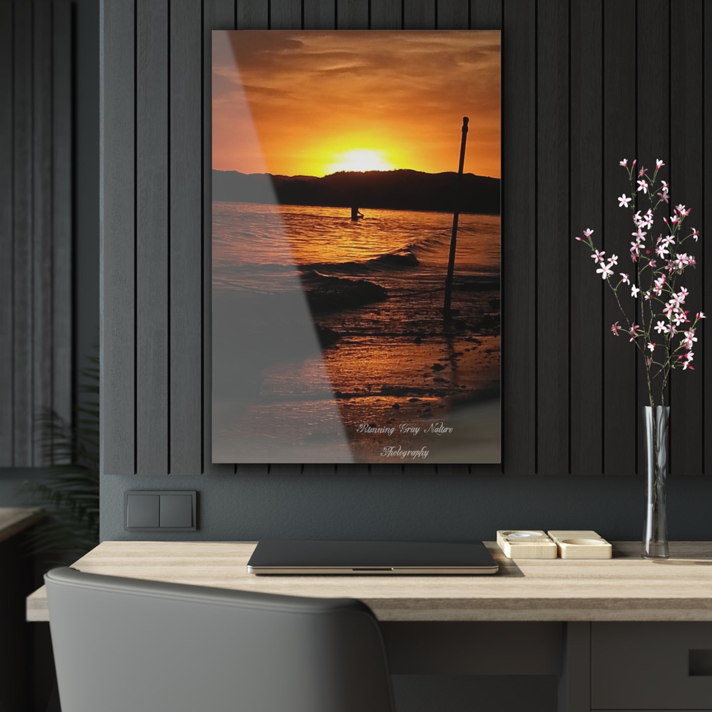 Nothing but Orange Sunset Acrylic Prints