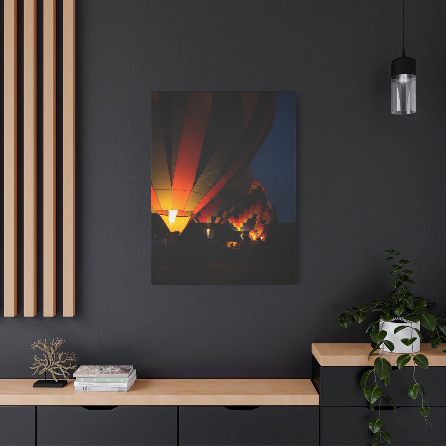 Vibrant Hot Air Balloon Canvas