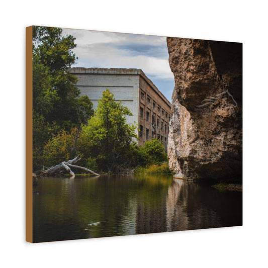 Rustic Ayres Natural Bridge Building Canvas