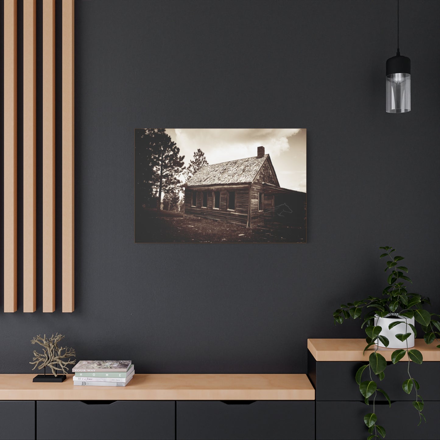 Rustic Bunk House Canvas