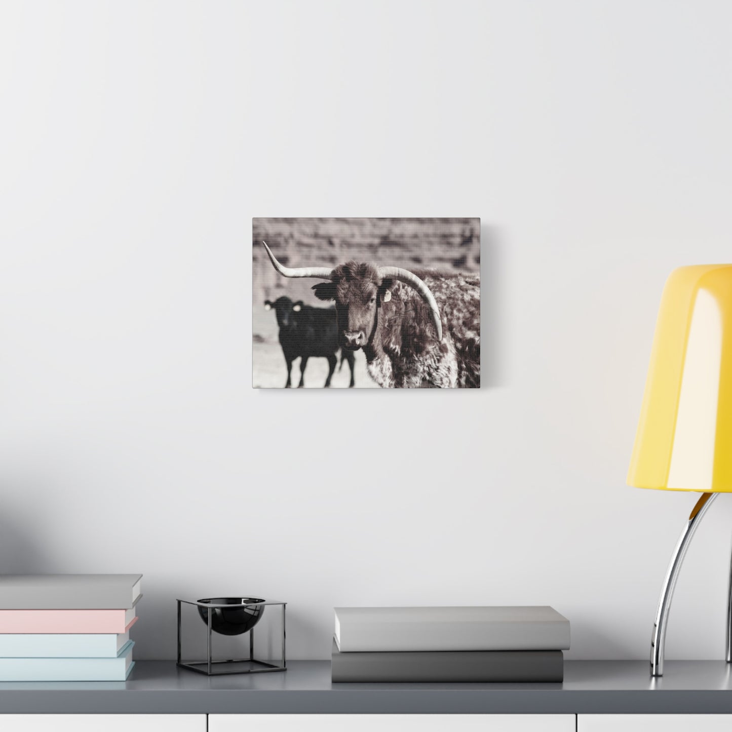 Rustic Longhorn Canvas