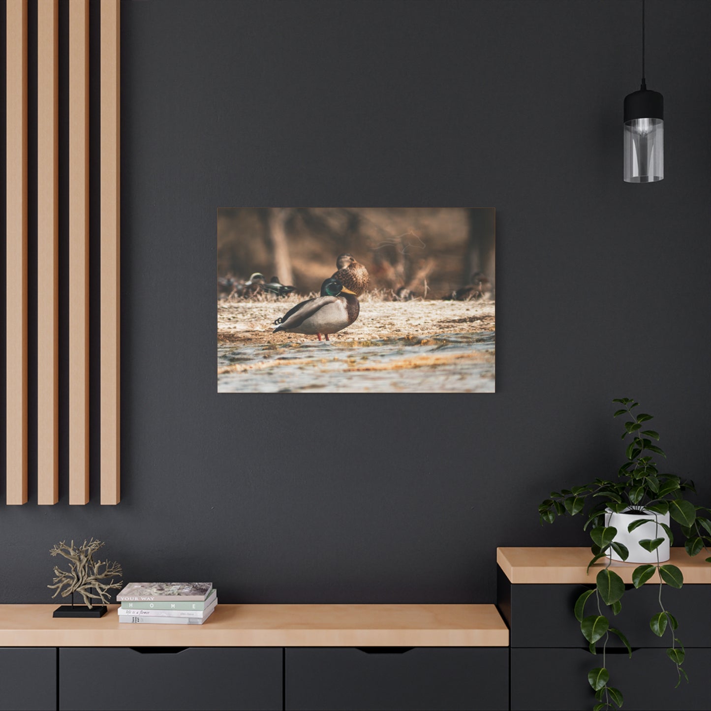 Nature-Inspired Duck Canvas