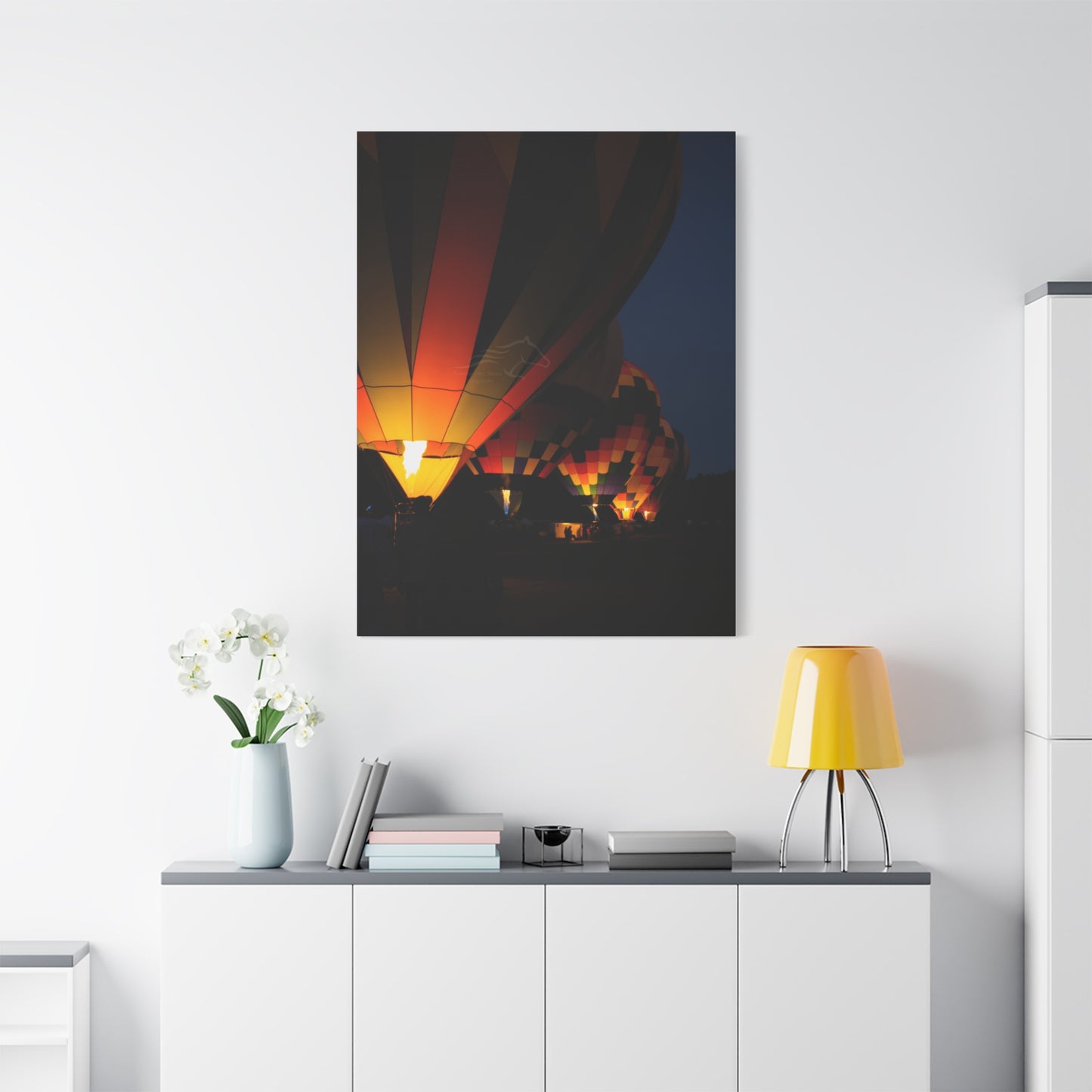 Vibrant Hot Air Balloon Canvas