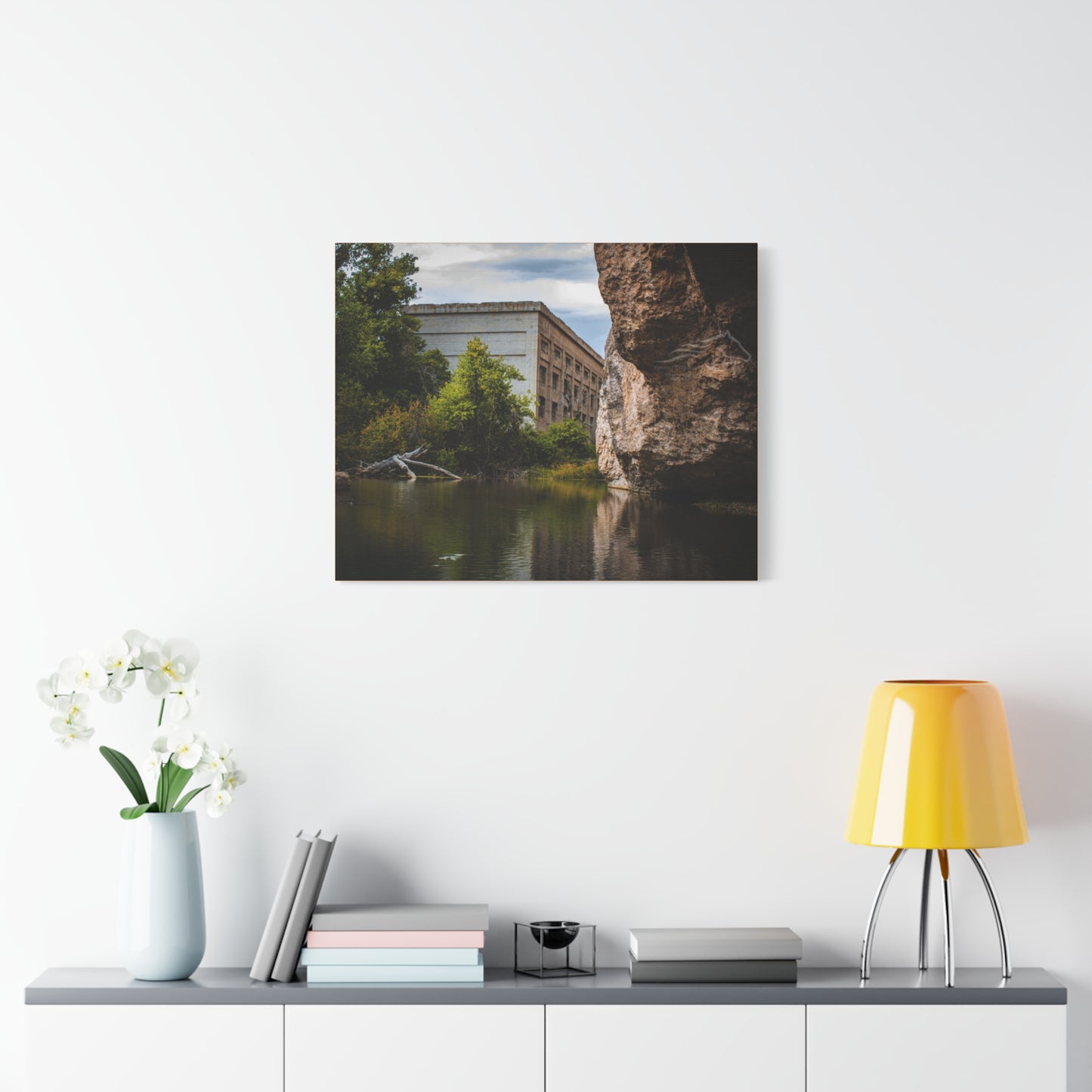 Rustic Ayres Natural Bridge Building Canvas