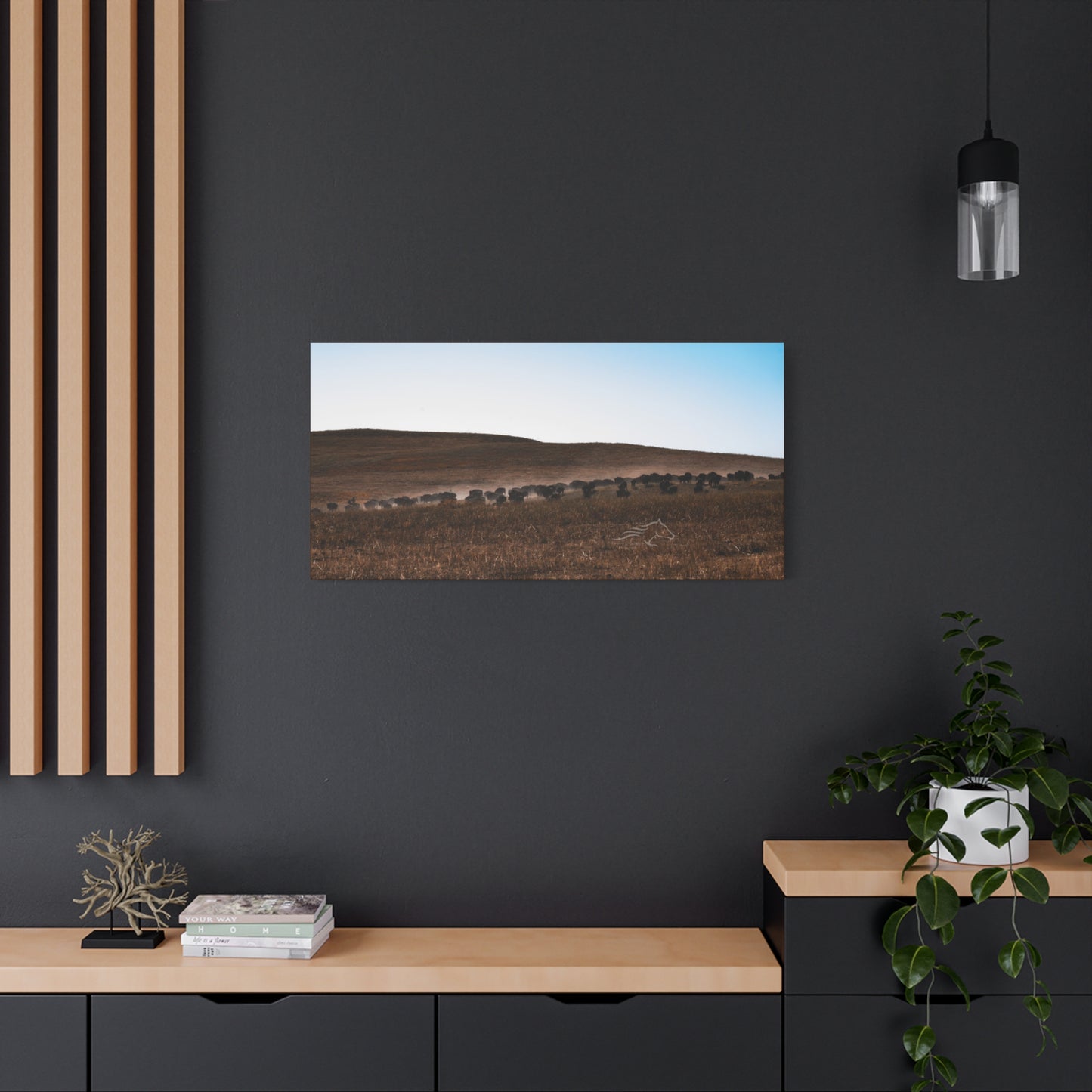 Buffalo Herd Canvas