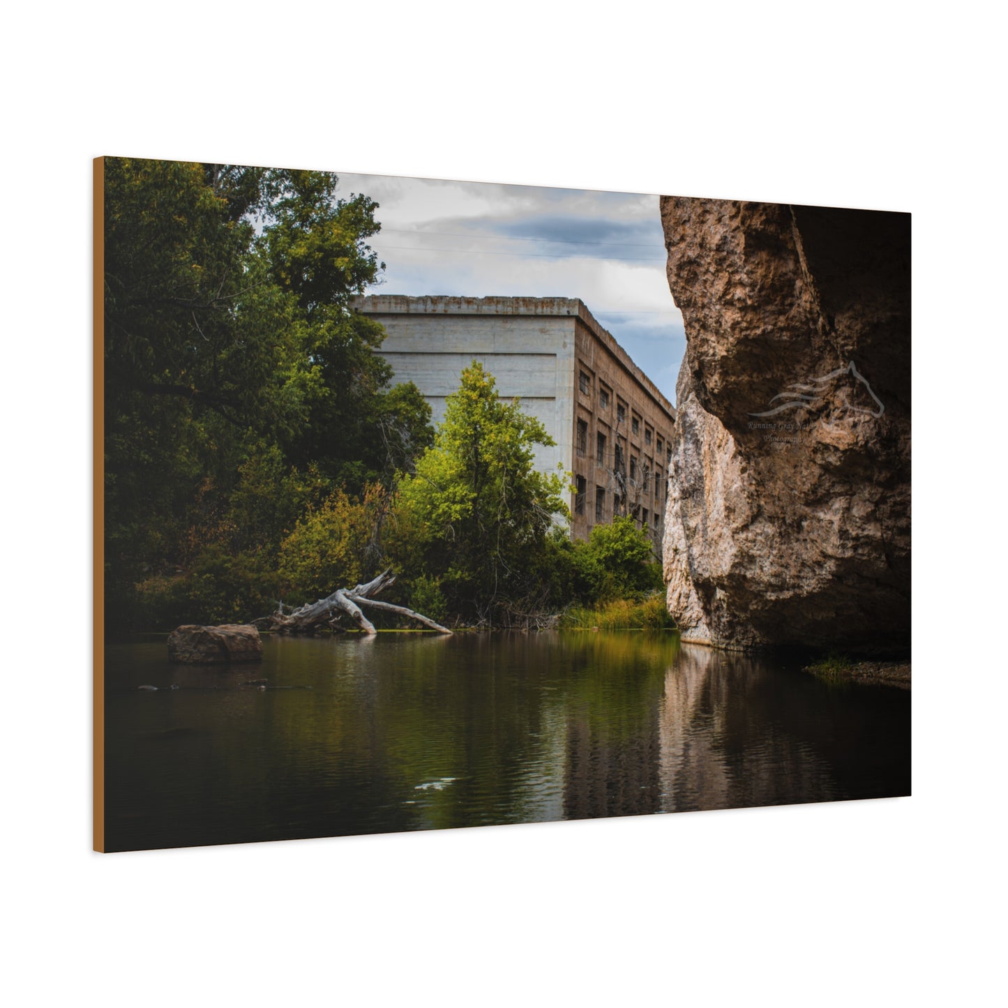 Rustic Ayres Natural Bridge Building Canvas