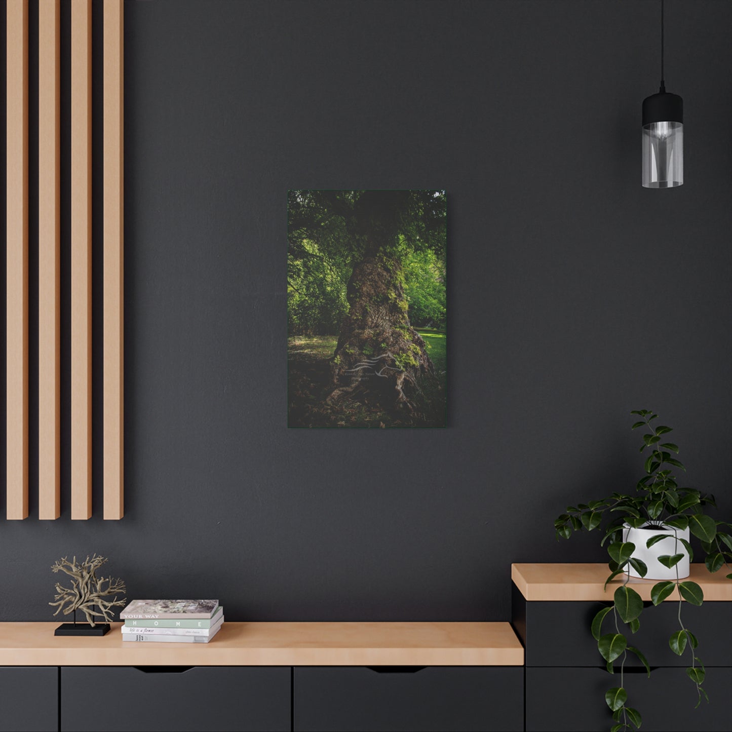 Natural Green Tree Canvas
