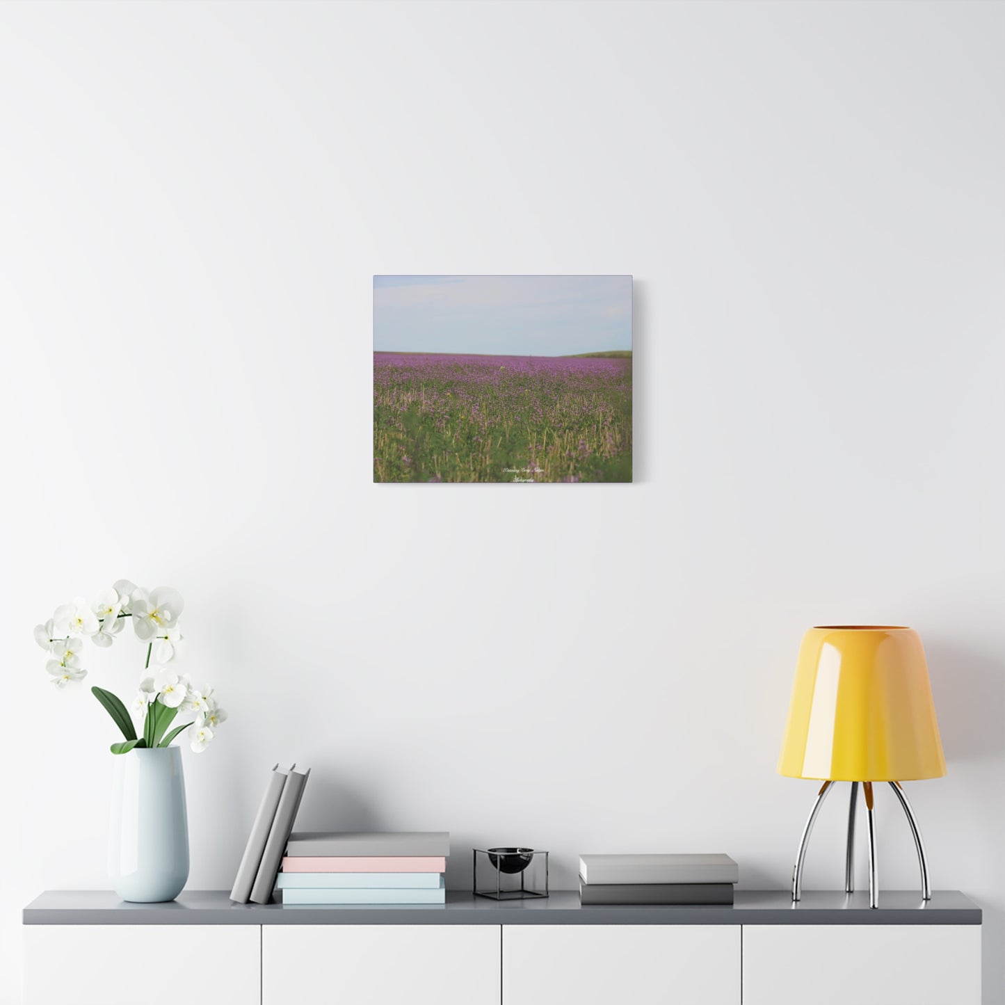 Purple Dead Nettle Field Matte Canvas, Stretched, 1.25"