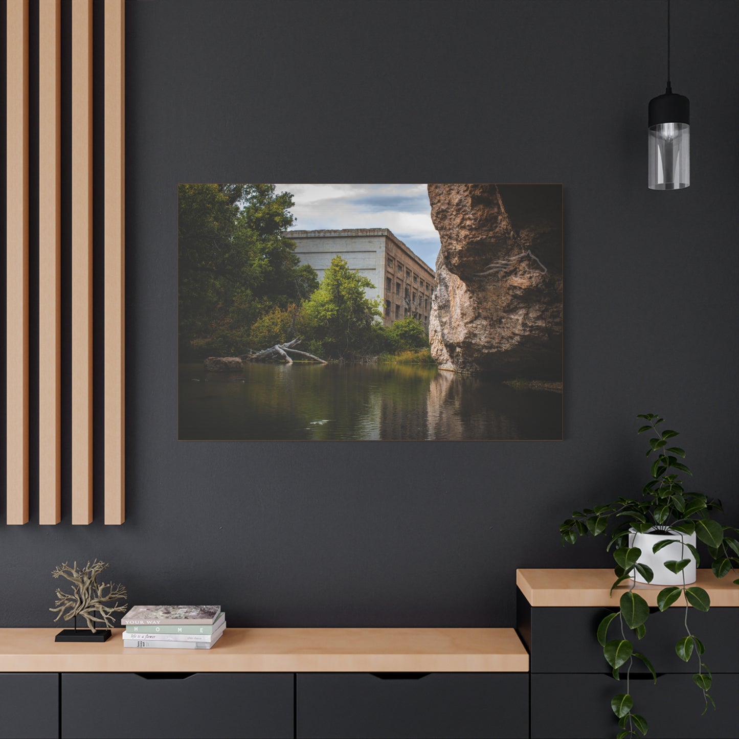 Rustic Ayres Natural Bridge Building Canvas