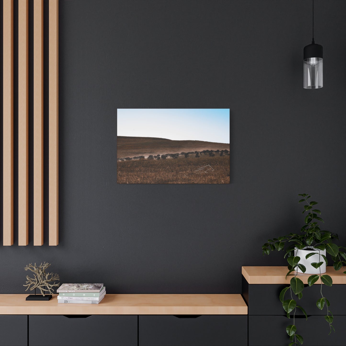 Buffalo Herd Canvas