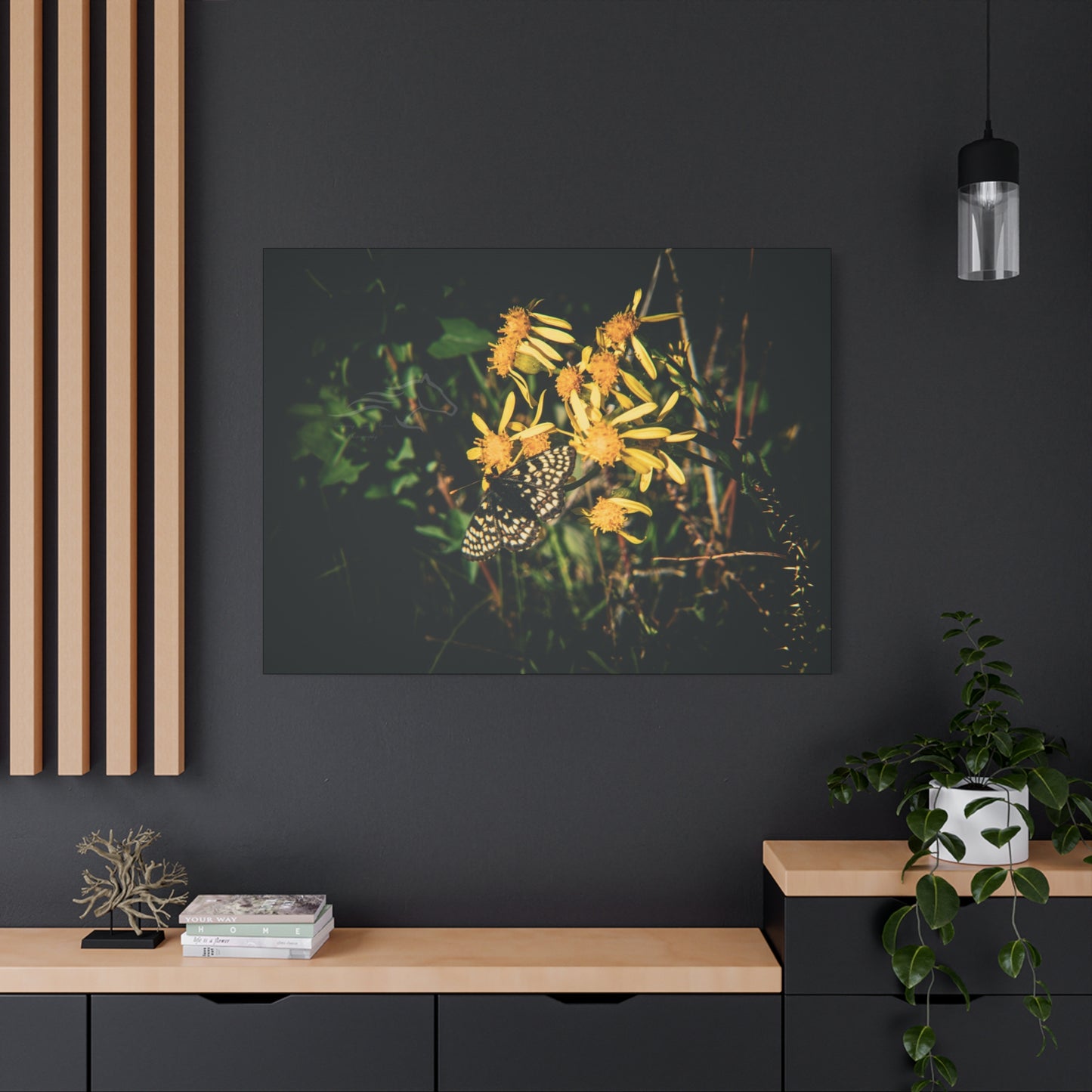 Checkerspot Butterfly Canvas