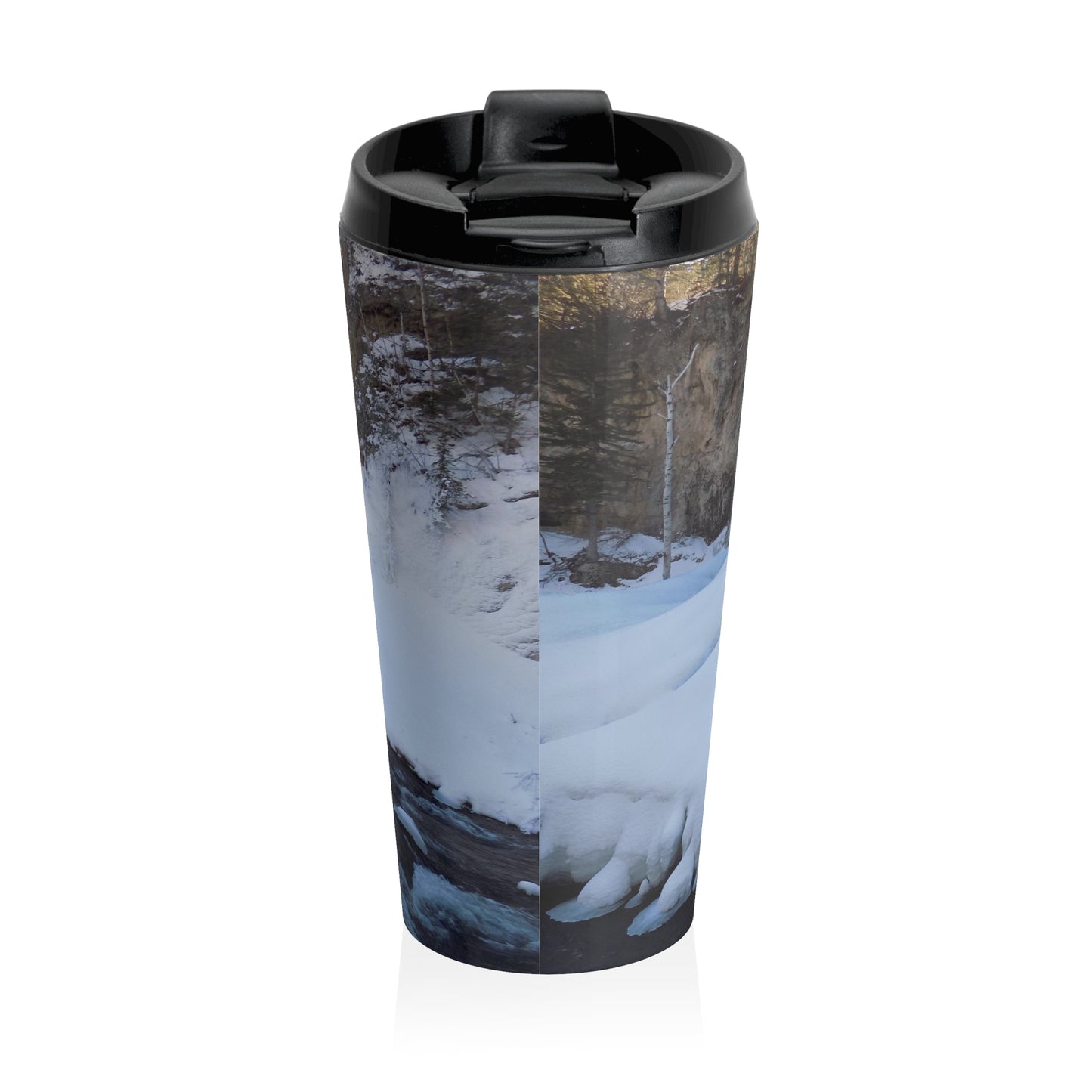 Frozen Spearfish Canyon Stainless Steel Travel Mug