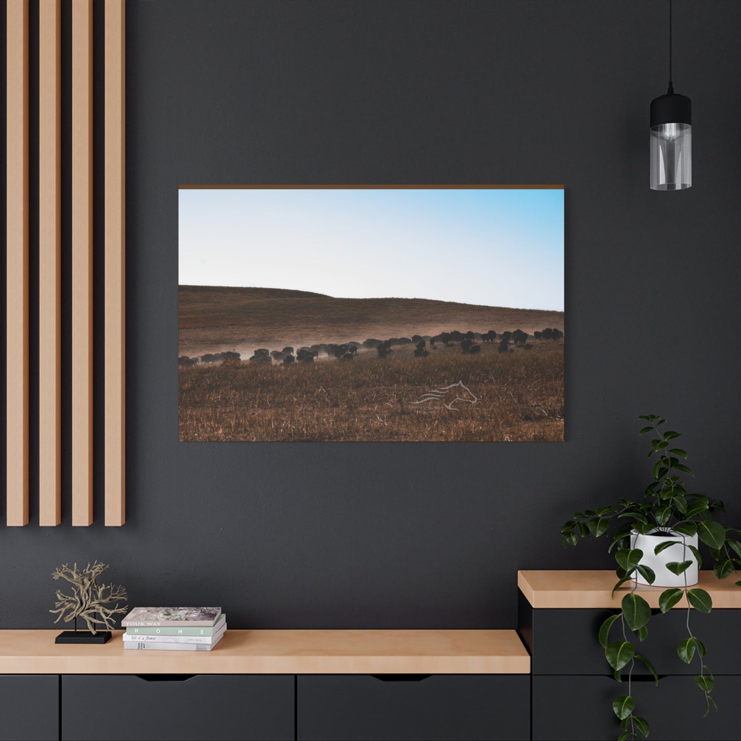 Buffalo Herd Canvas