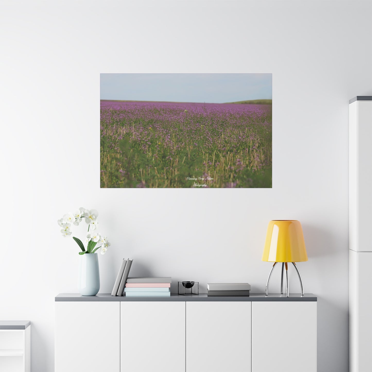 Purple Dead Nettle Field Matte Canvas, Stretched, 1.25"