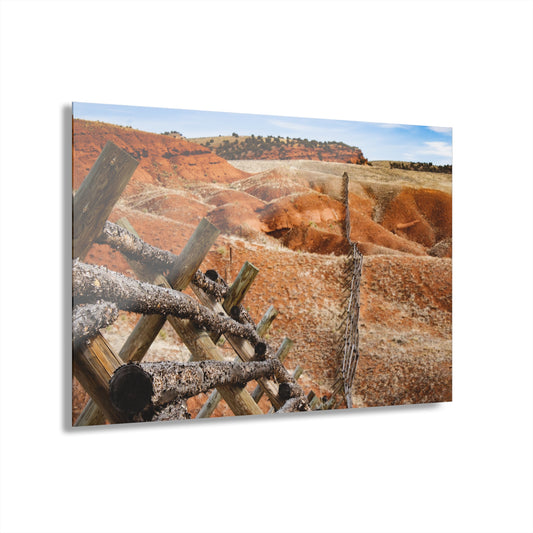 Rustic Fence Landscape Acrylic