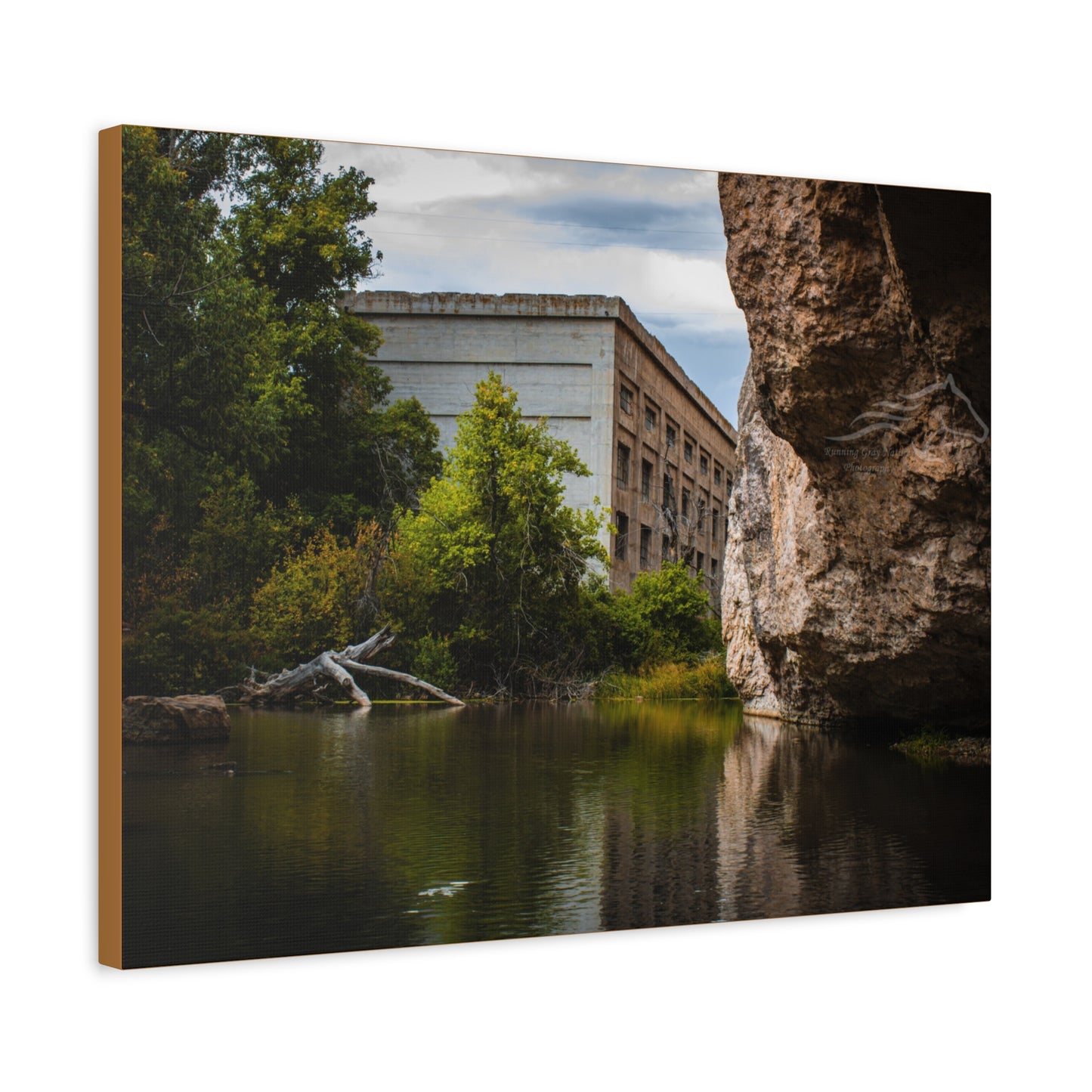 Rustic Ayres Natural Bridge Building Canvas