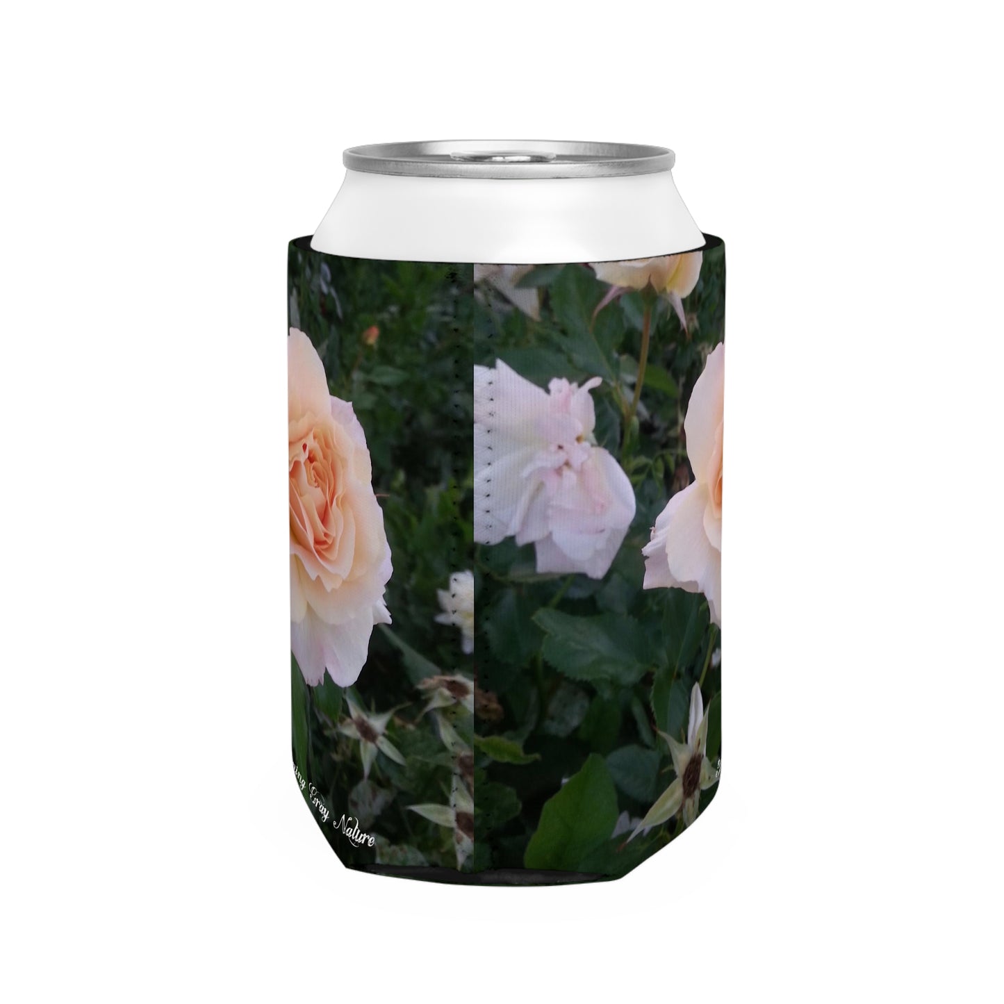 White Rose Can Koozie Sleeve