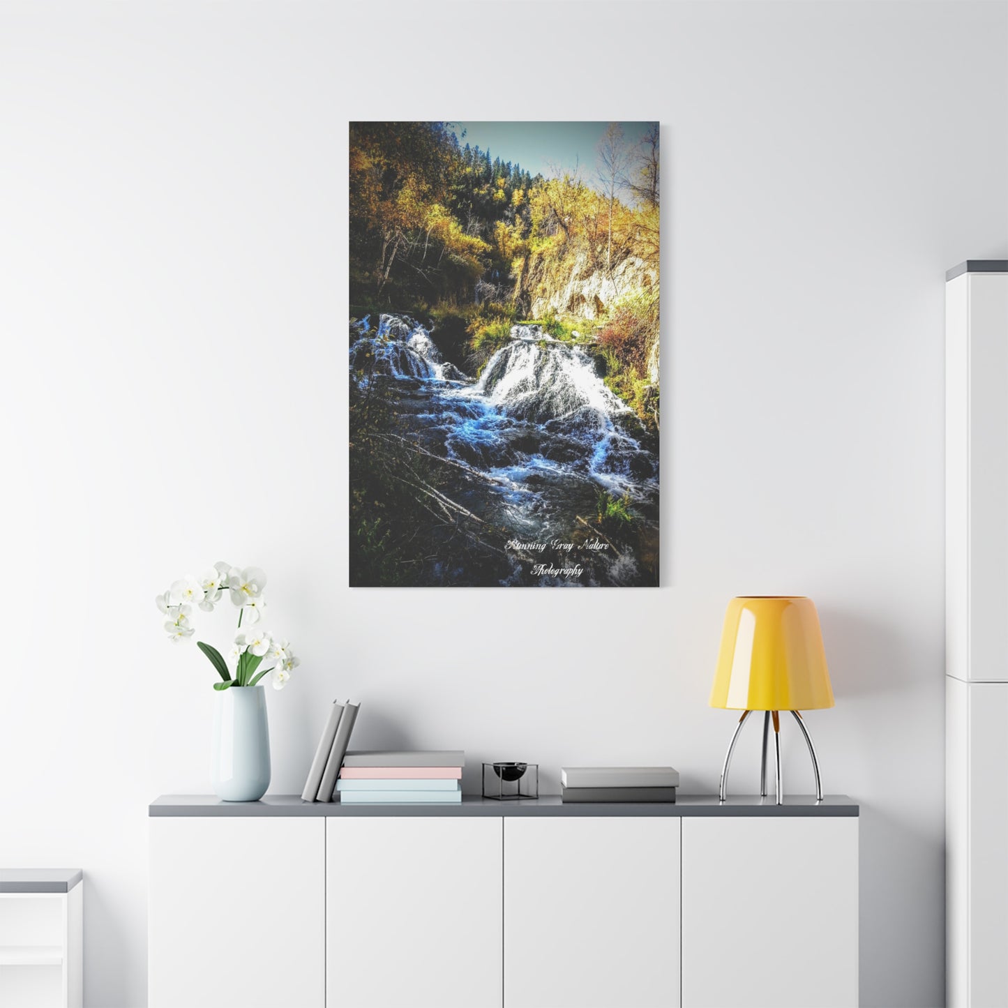 Spearfish, SD Roughlock Falls Matte Canvas, Stretched, 1.25"