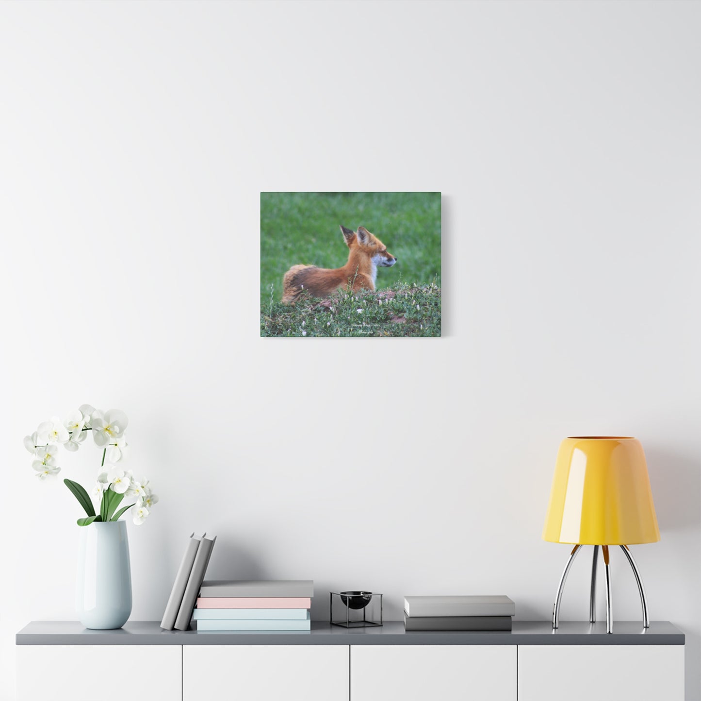 Red Tail Fox Matte Canvas, Stretched, 1.25"